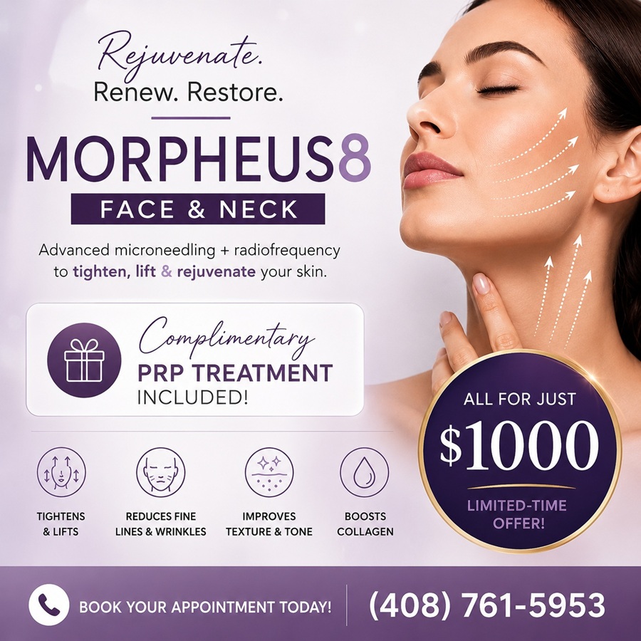 Morpheus8 for Face & Neck + Complimentary PRP for just $1000 - Limited-time offer - Book now!