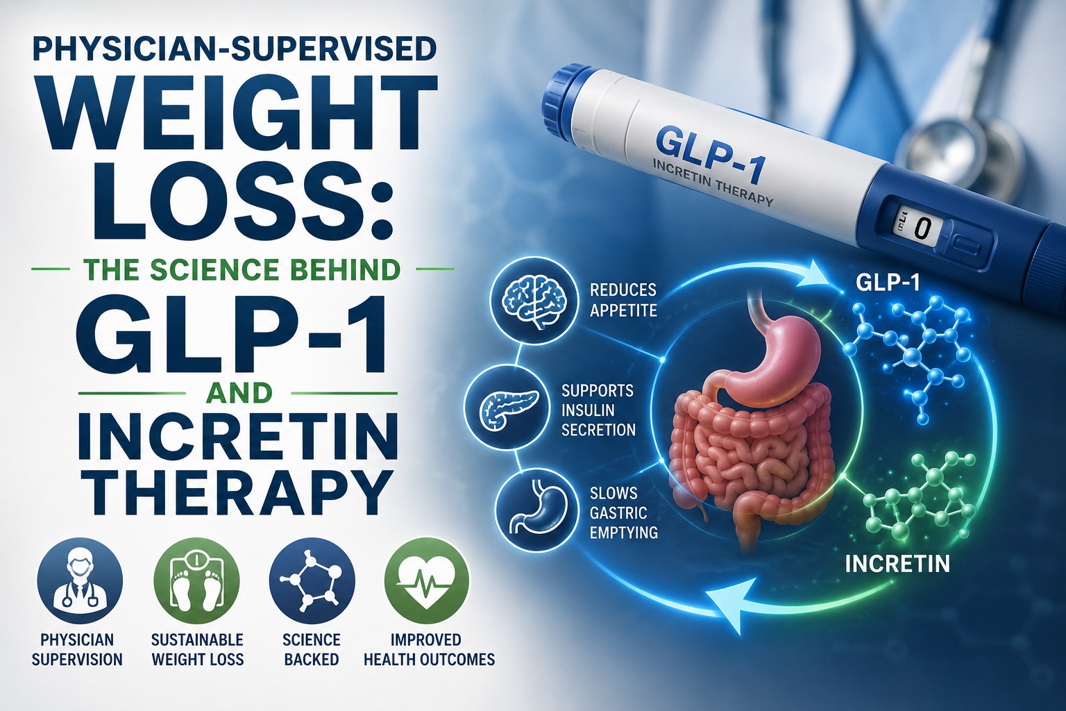 GLP-1 and incretin therapy for physician-supervised weight loss